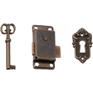 Lot De 3 Petites Clés Anciennes En Acier Et Bronze - France - Pour Meuble Ou Coffret