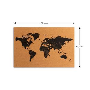 Tableau En Liège Avec Motif Chat - 30x21,3 Cm, Cadre Bois - Panneau D'affichage Pour Broches, Notes, Photos