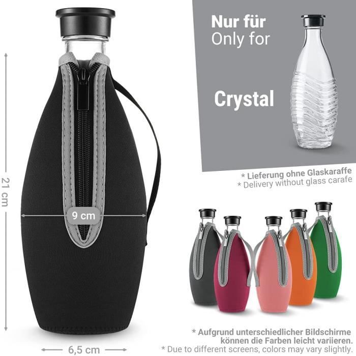 Housse de protection pour bouteille en verre SodaStream Crystal Housse en  néoprène pour carafe en verre Protection contre les 42 - La cave Cdiscount