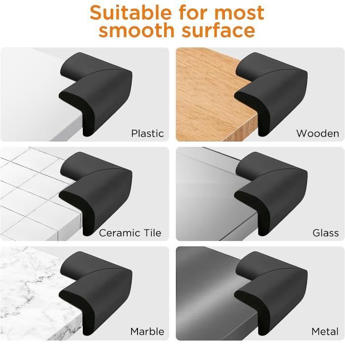 Lot De 12 Protections D'Angle Autocollantes Pour Bébé, Protection D