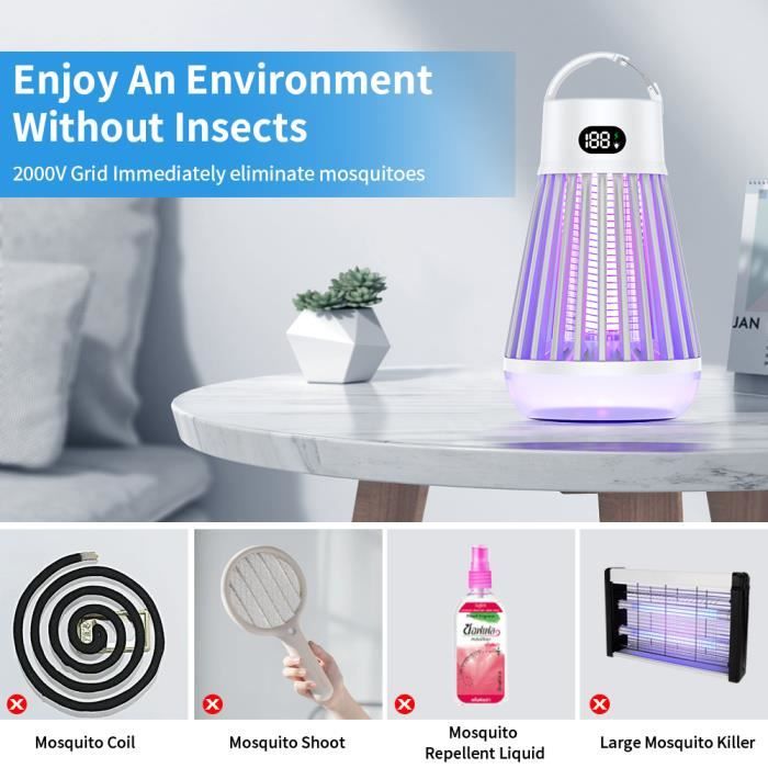 Appareil anti-moustiques pour l'intérieur Zero Moustique 4 W Blanc