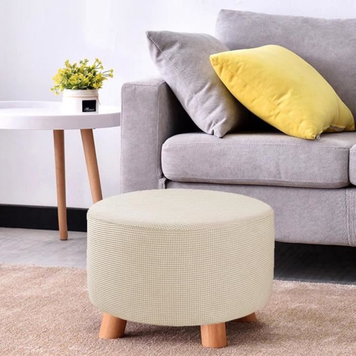 Housse De Pouf Extensible En Polyester/spandex – Ourlet élastique, Protection Anti-taches, Plusieurs Tailles