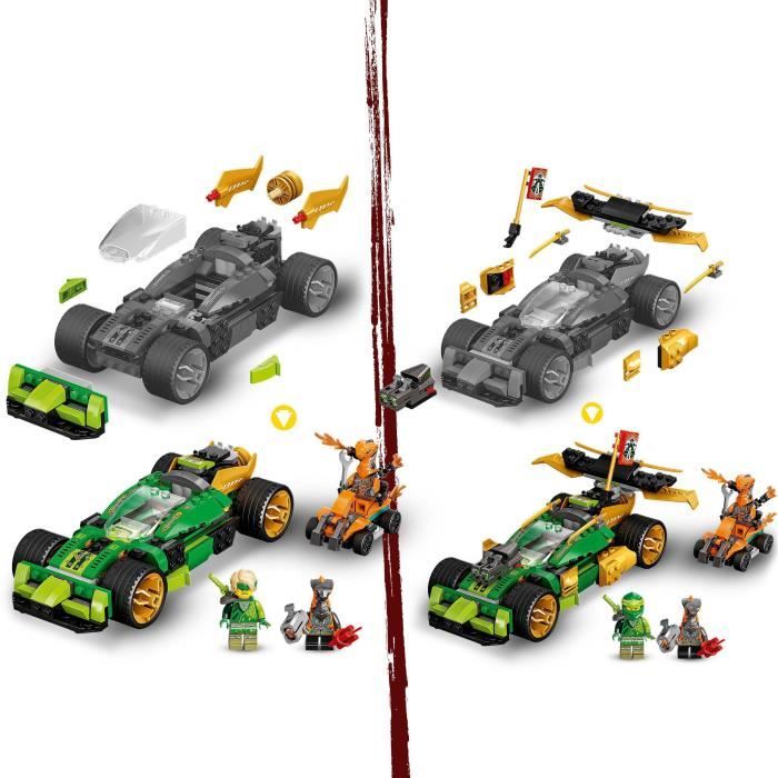 La voiture de course ninja de kai – évolution Lego