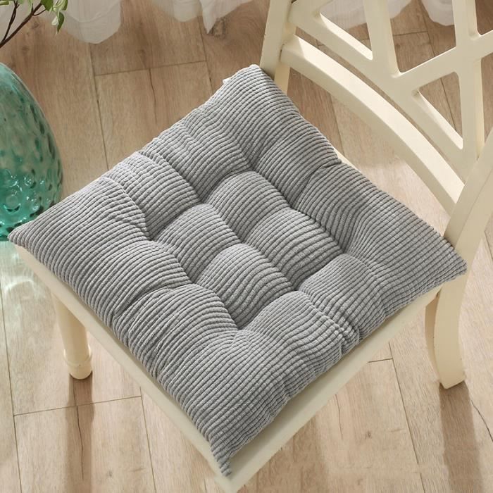 qing yun Coussins de chaise de jardin épais, en coton doux - 40/45/50 cm - Pour salle à manger et bureau (45 x 45 cm, grille-B