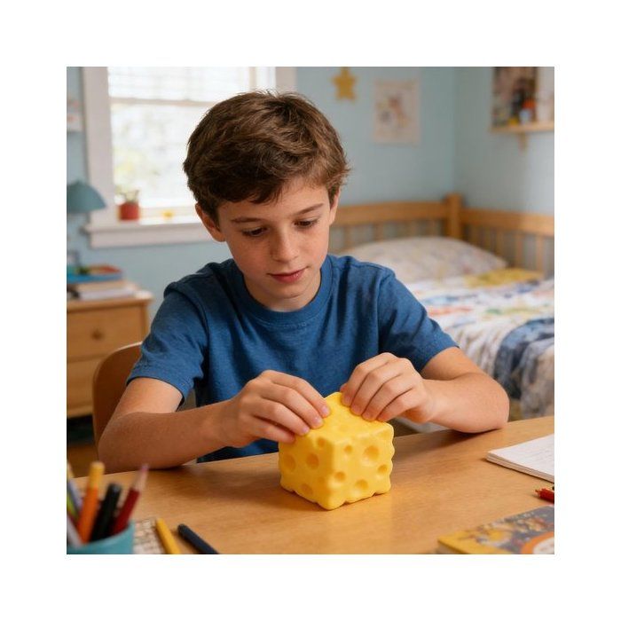 Cheese Squishy Balle Anti-Stress en Fromage à Remontée Lente à Presser, Soulagement du Stress, Fidget, Cadeau de Fête, 2,8 Pouces Cheese Squishy Balle Anti-Stress en Fromage à Remontée Lente à Presser, Soulagement du Stress, Fidget, Cadeau de Fête, 2,8 Pouces