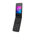 Téléphone portable senior Alcatel 3082X de couleur argent avec écran VGA 2,4", 240 x 320 pixels, 2G, SIM et microSD, caméra arrière-0