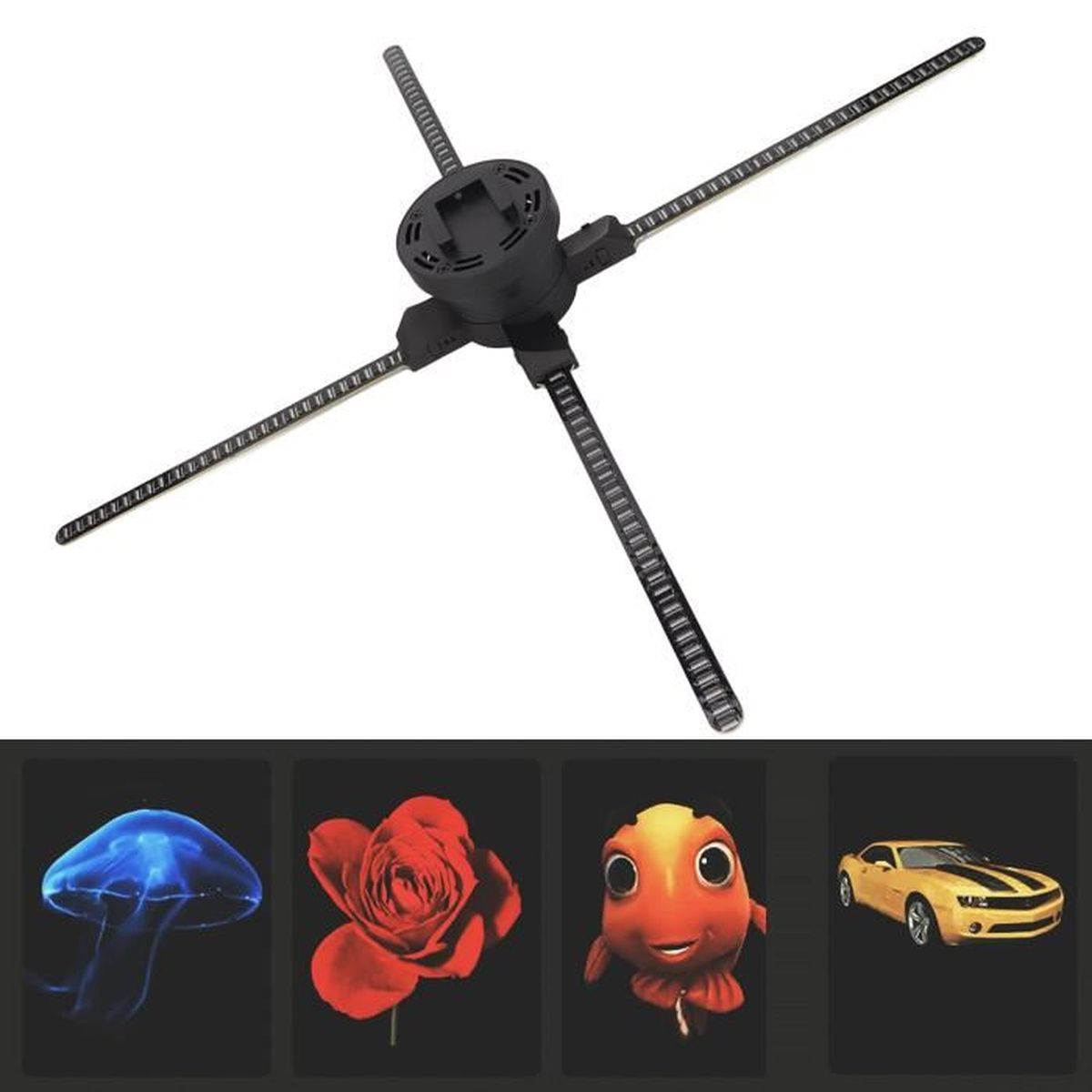 Projecteur Hologramme 3D WiFi – Ventilateur Holographique Pour Publicité, Résolution 2000x224 - 9