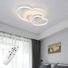 GOECO LED Plafonnier Dimmable Moderne avec Télécommande Silice et Aluminium pour Salon Salle à manger Bureau