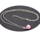 DIAVOLINO Collier Bola de grossesse rose simple avec empreinte de main, Style mignon