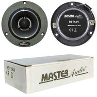 2 SUPER TWEETER MASTER AUDIO BST12/4 175 watt rms et 350 watt max 9,50 cm diamètre 98 db 4 ohm 2,70 cm profondeur, la paire