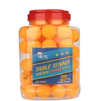 AIZHIYUAN 60 balles de ping-pong pour balles de tennis de table à 3 étoiles pour entraînements de compétition (Orange)