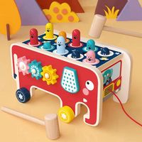 Montessori Bebe - Jouet en Bois Jeux Educatif Enfant 2 3 4 5 Ans Banc à Marteler & Jeu Labyrinthe Cadeau pour Garçon Fille
