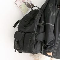 le noir Sac à dos Vintage coloré pour hommes et femmes, 15.6 pouces, sac d'école à bandoulière pour adolescen