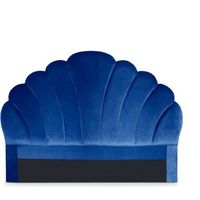 Tête de lit Mermaid 140 cm Velours Bleu - MENZZO - Contemporain - Design