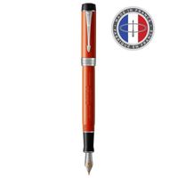 Stylo Plume PARKER Duofold International "Tango" - Plume En Or Massif 18K - Résine Orange, Occasion