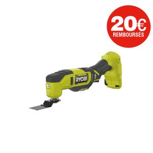 OUTIL MULTIFONCTIONS Multitool RYOBI 18V One+ - 11 accessoires - sans batterie ni chargeur - RMT18-0