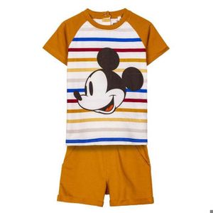 Ensemble 2 Pièces Pour Bébé Garçon - Haut Et Short Jaune Et Bleu Marine - Tailles 0-6 à 18-23 Mois - Neuf Avec étiquettes