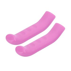 Couvre-poignée De Frein En Silicone Pour VTT – 80,6x17x11 Mm, 20 G, Rose, Réduit La Pression Des Doigts, Installation Facile, Pour Guidon De Vélo