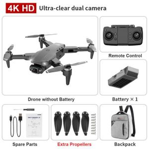 DRONE Sac 1B noir-Drone L900 PRO avec caméra HD 4K pour 
