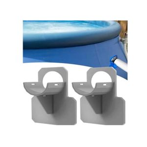 TUYAU - BUSE - TÊTE 2 supports de tuyau de piscine ,Fabriqué en plastique ABS robuste. pour des tuyaux de Diamètre 37MMmaximum, comme ceux d'Intex. Desi