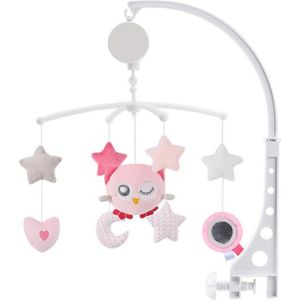 MOBILE Mobile musical pour lit bébé,jouet animaux musaical endormant lit bébé--Rose