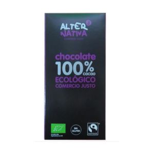 CHOCOLAT PÂTISSIER ALTERNATIVA3 - Chocolat au cacao 100% biologique 80 g