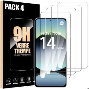 Verre Tremp&eacute; Xiaomi Redmi Note 14 - Transparent