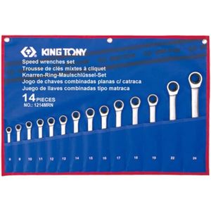 king tony 1108SR Trousse de Clés Fourches en Pouces Set de 8 