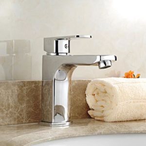 Mitigeur de lavabo pour salle de bain - Robinet doré brossé - Poignée  unique - Robinet à 1 trou - Robinets de lavabo - Lavabory - Robinet  mélangeur chaud et froid 
