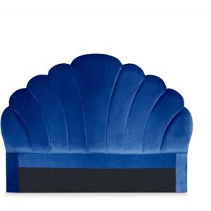 TÊTE DE LIT Tête de lit Mermaid 140 cm Velours Bleu - MENZZO -