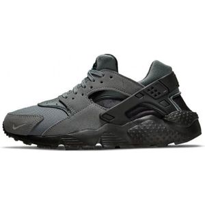 BASKET Basket Junior Nike HUARACHE RUN - Gris - DO6491-001 - Empeigne en mesh et daim - Unité Max Air visible au talon