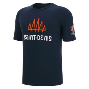 MAILLOT DE RUGBY T-shirt Macron Adulte Rugby Saint-Denis World Cup 2023 Officiel