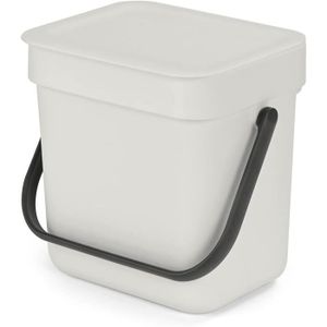 COMPOSTEUR - ACCESSOIRE Composteur Cuisine - TRAHOO - Sort & Go 3L - Poignée De Transport - Petite Poubelle Compost De Table