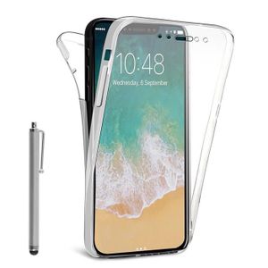 Coque Silicone Complète + Verre Trempé Pour IPhone X (iPhone 10) - Couleur Rose - Marque Little Boutik