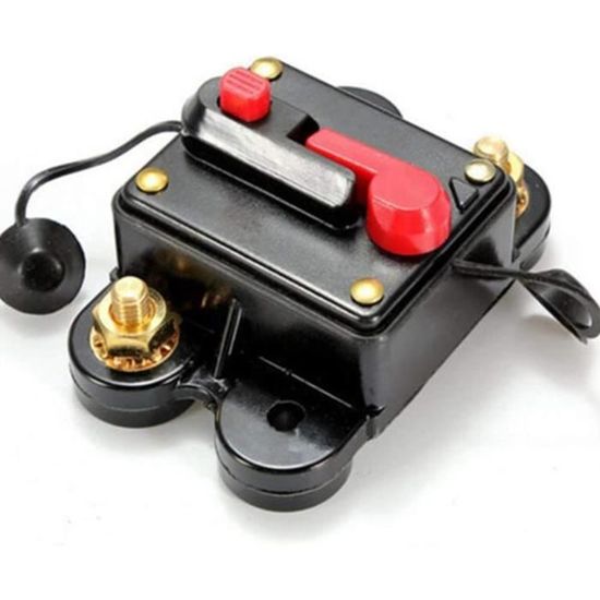 Disjoncteur 60A Réarmable Manuel 12V-24V - Protection Audio Solaire Voiture Marine