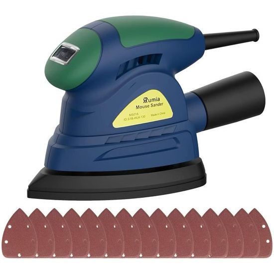 TMISHION Polisseuse Ponceuse Triangulaire 130W Ponceuse électrique