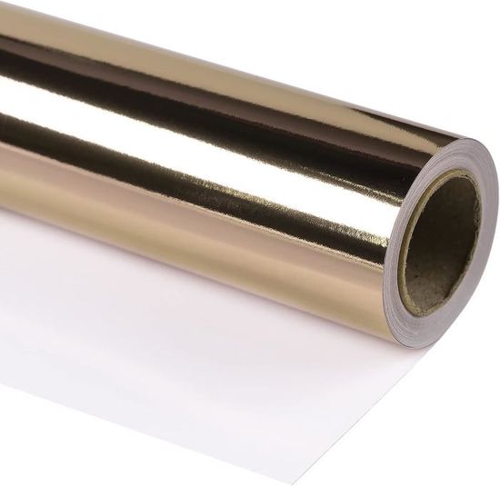 SUPERFINDINGS 1 rouleau or Toner Reactive Foil 16.4 Ftx7.7 in métallisé feuille de papier feuille de transfert pour imprimante laser laminateur gaufrage cartes en cuir décoration bricolage SUPERFINDINGS 1 rouleau or Toner Reactive Foil 16.4 Ftx7.7 in métallisé feuille de papier feuille de transfert pour imprimante laser laminateur gaufrage cartes en cuir décoration bricolage