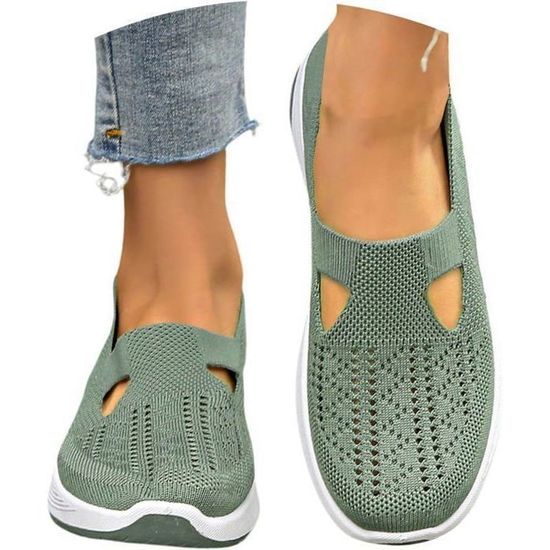 Chaussures Orthopédiques Femme - Baskets Respirantes En Mesh - Soutien Voûte Plantaire - Semelle EVA Antidérapante - Léger Et Confortable Pour Marche, Sport