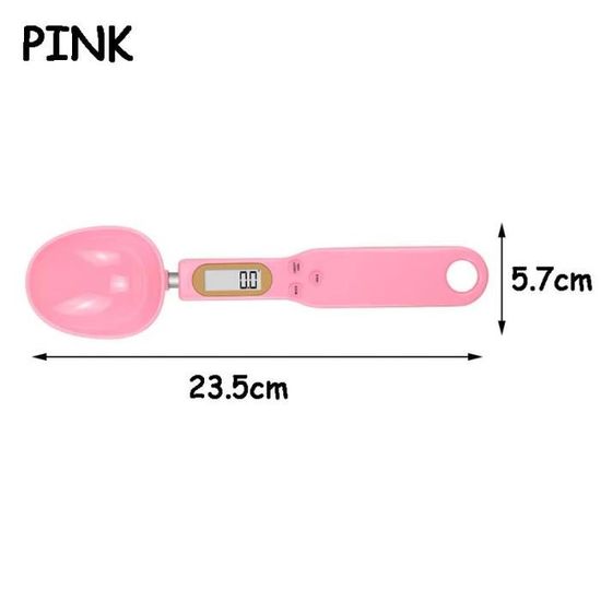Balance De Cuisine électronique 500g Précision 0,1g - Avec Cuillère Doseuse Amovible - Écran LCD, Fonction Tare