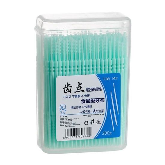 200 Pièces Micro Brosses Dentaires Jetables - Applicateurs Cylindriques/fins