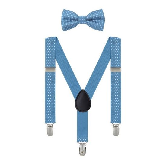 Bebe Enfant Bretelle Et Nœud Papillon Ensemble A Pois Y Forme 3 Clips Convient Pour Garcons Filles De 6 Mois 5 Ans Bleu Clair Cdiscount Pret A Porter