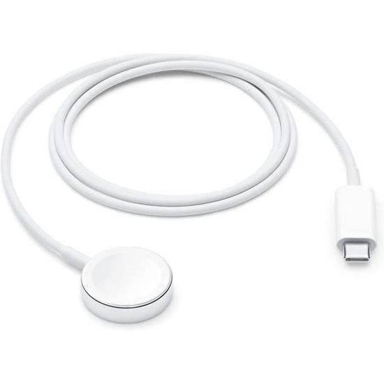 Chargeur Rapide pour Apple Watch[Certifié Apple MFi] Câble de Charge Rapide magnétique vers USB‑C pour Apple Watch Series