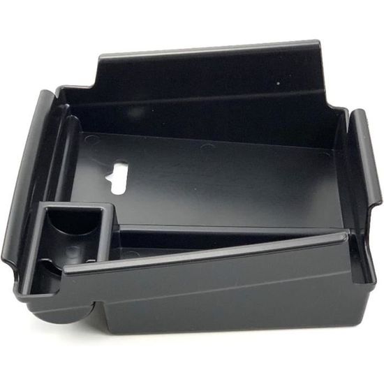 Organiseur Accoudoir Pour Alfa Romeo Stelvio 2017-2019 - Boîte Rangement Centrale Noire En ABS