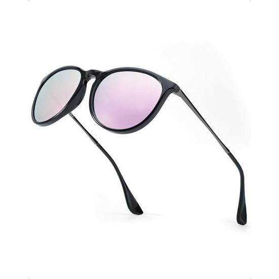 Lunettes De Soleil Rondes Polarisées Vintage - Unisexe, Monture Cuivre, Verres UV400 - Style Rétro élégant