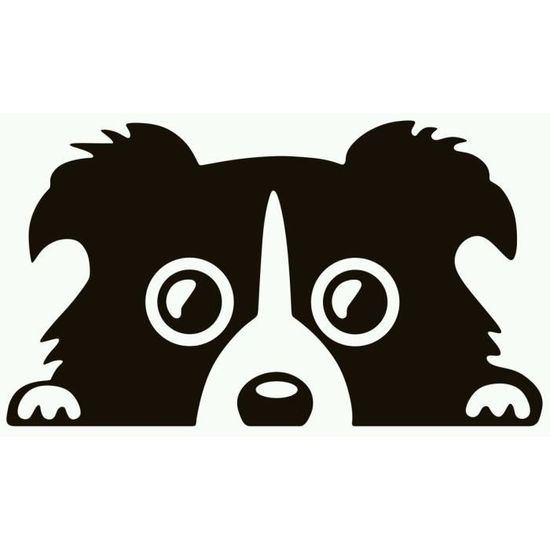 Chien Curieux Sticker Autocollant Tuning Deco Voiture Moto