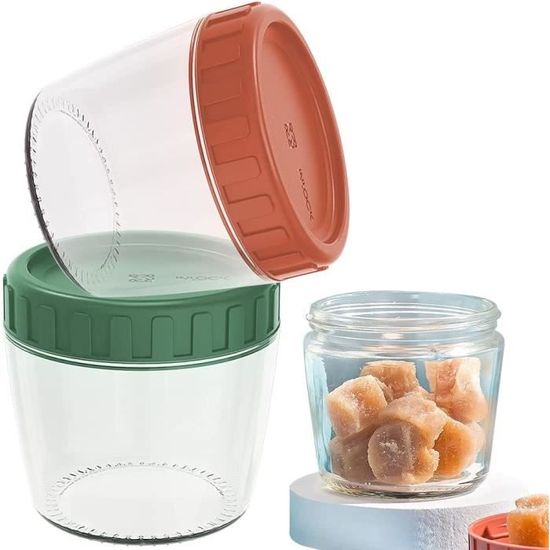 Pot de Conservation en Verre Bebe, Pot de Conservation Bebe Congelateur,Pot de Conservation Pour
