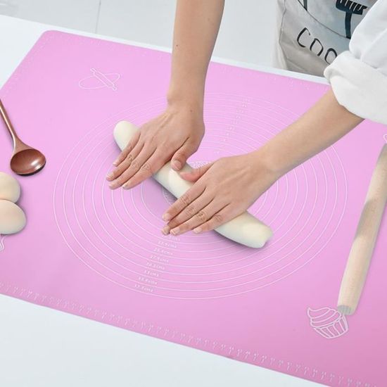 Tapis de cuisson silicone pâte à pétrir pétrissage rouler feuille 