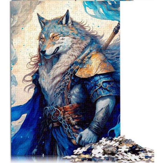 Puzzles Puzzle 500 Pièces Loup Puzzle En Bois Pour Adultes Et Enfants