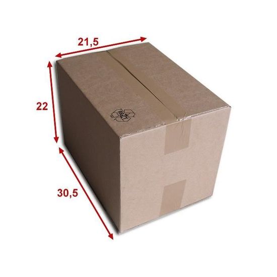 Lot de 100 Boîtes carton (N°54) format 400x400x200 mm Lot de 100 Boîtes carton (N°54) format 400x400x200 mm