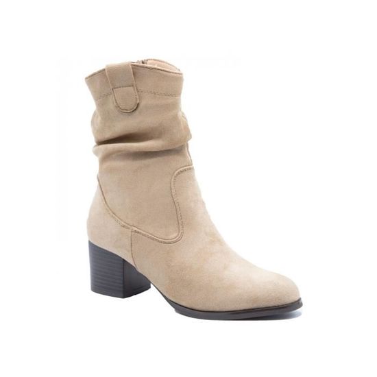 Bottes Aigle Fourrées Daim Beige – Taille 41, Occasion Très Bon état, Idéal Hiver